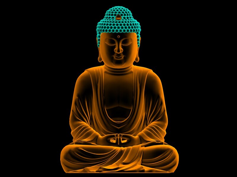 Buddha Statue — Orange