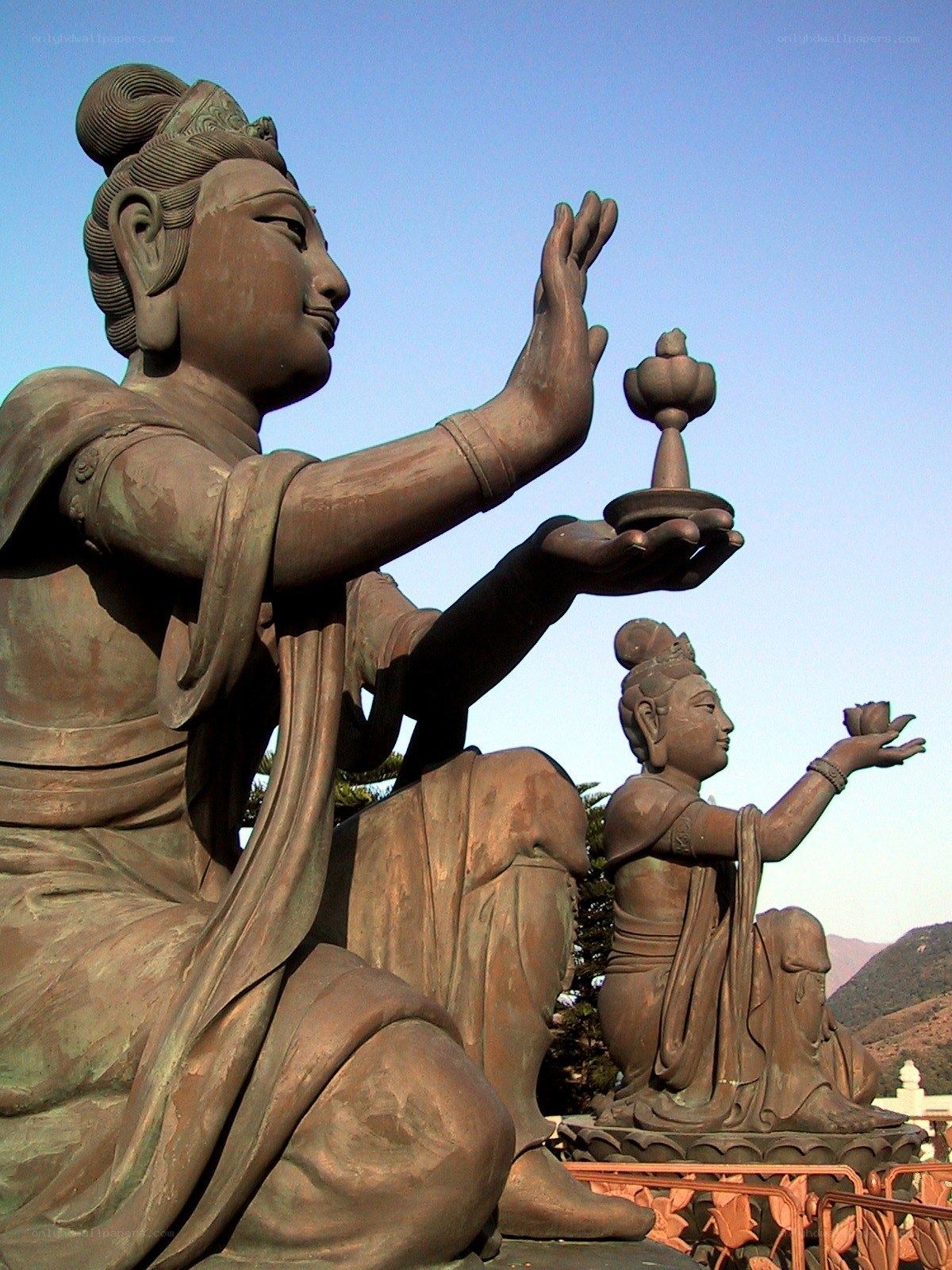 Buddha statues at a temple