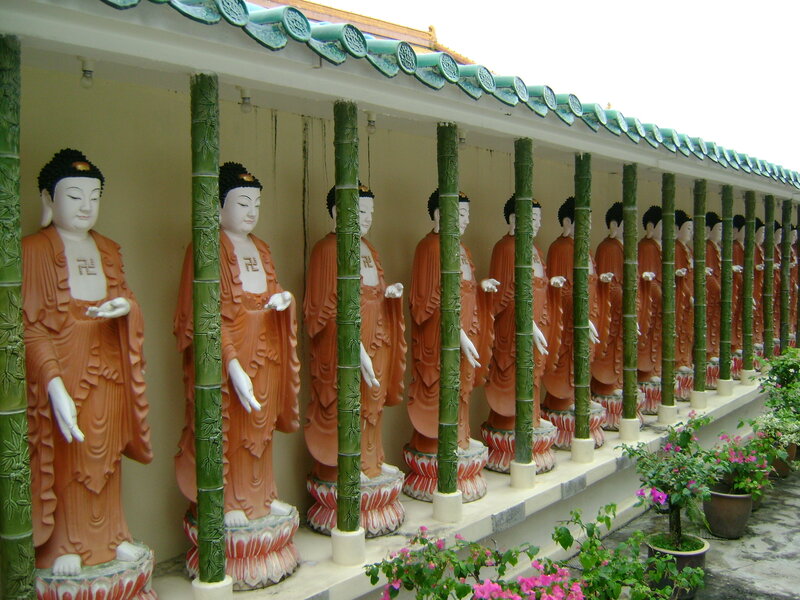 Buddha statues in a temple