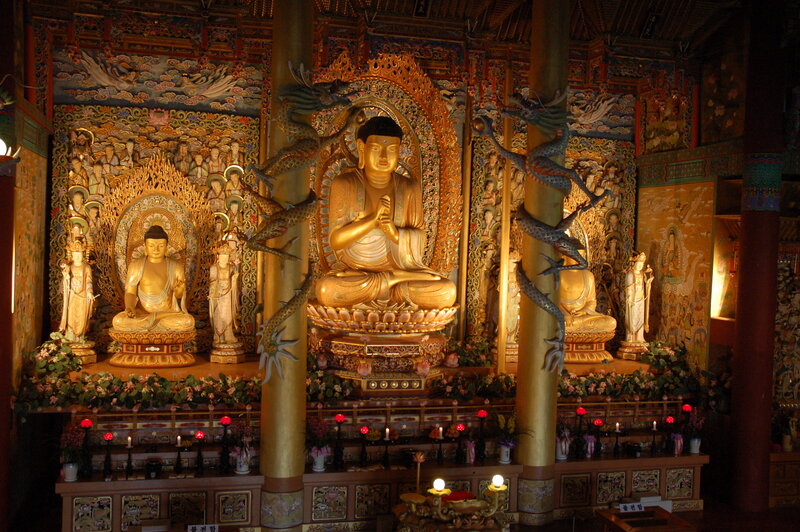 Buddha statues in temple