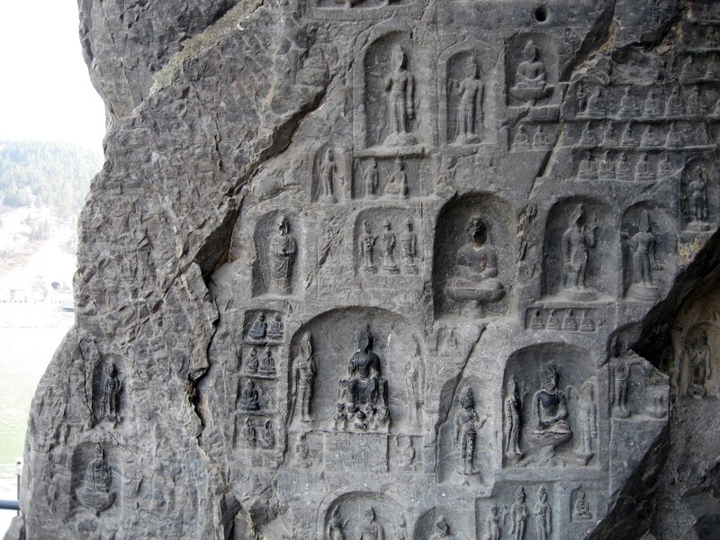 Buddha Statues on Cliff