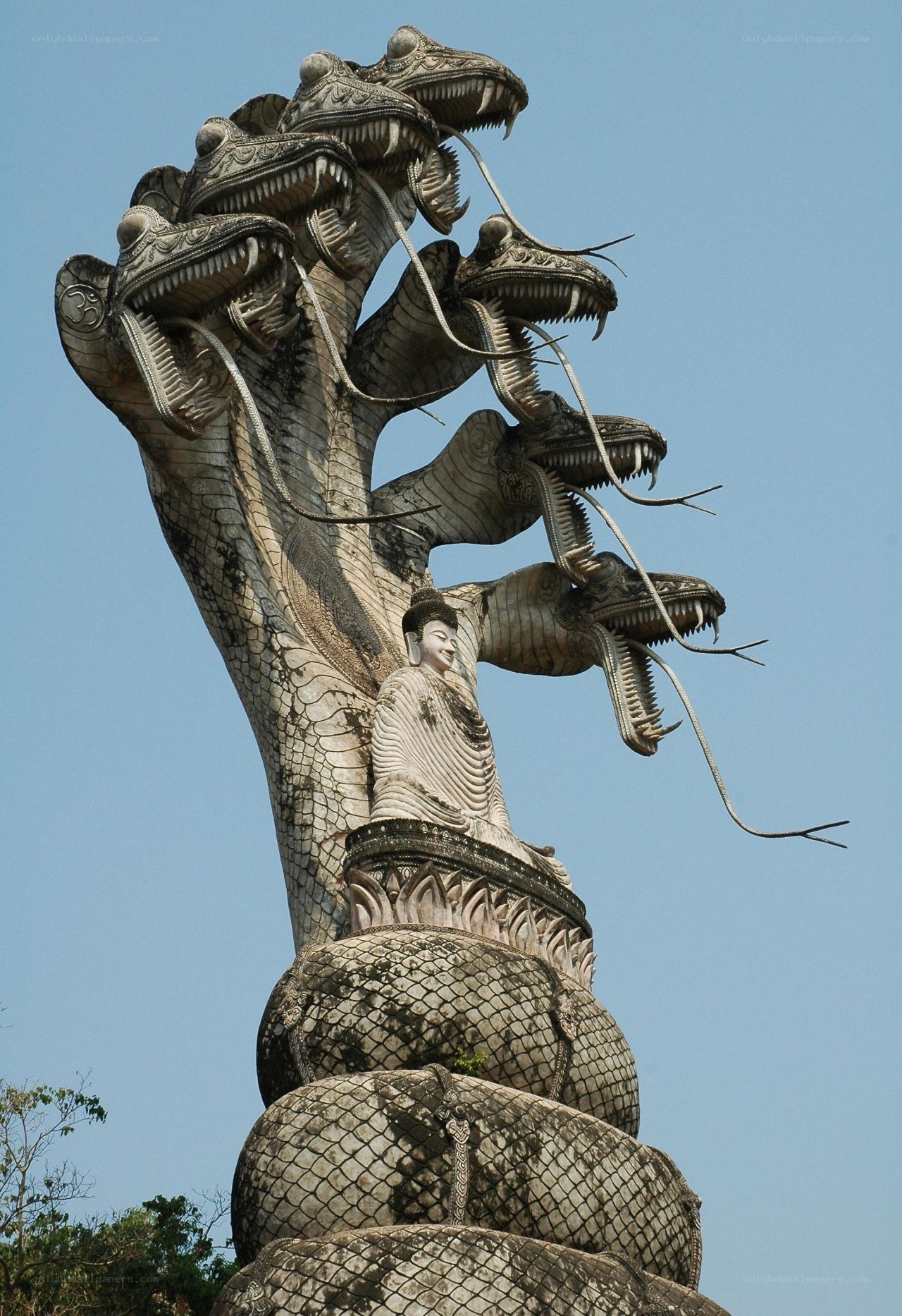 Buddha under Naga serpent