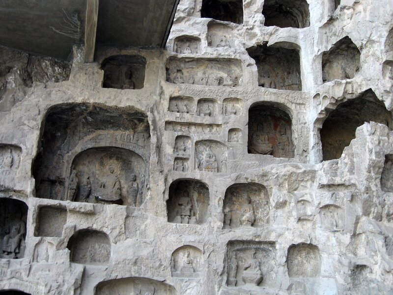 Buddhist Carvings in Cliff