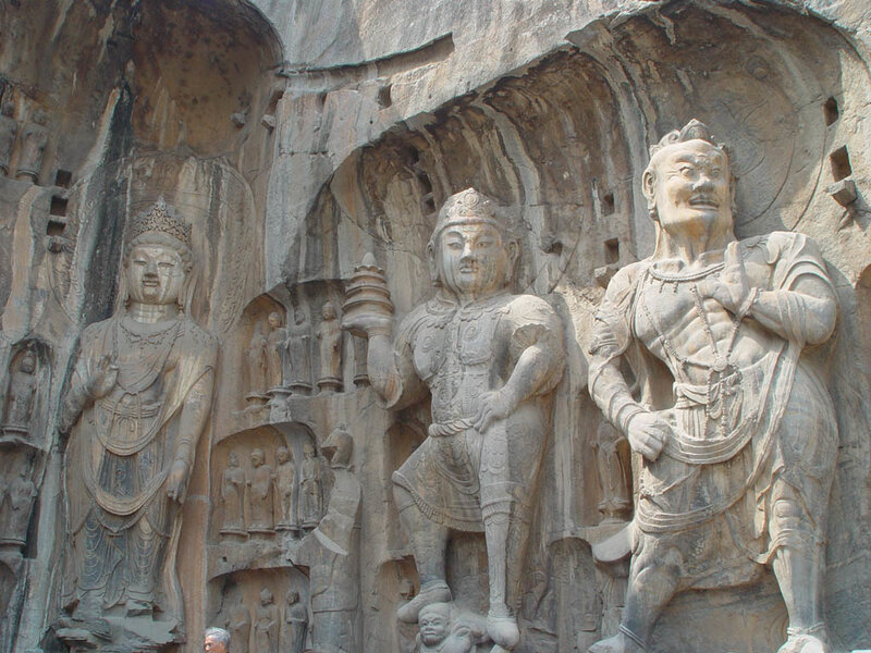 Buddhist cave carvings at Longmen