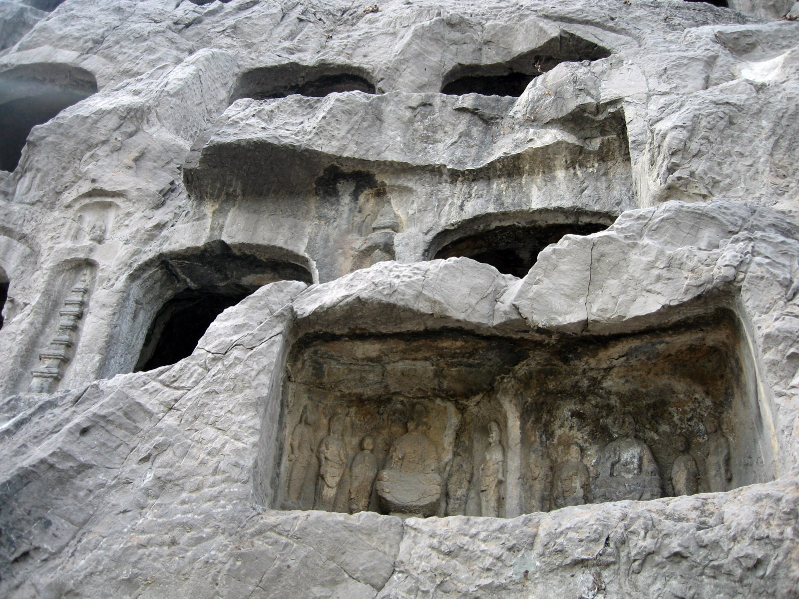 Buddhist cave carvings