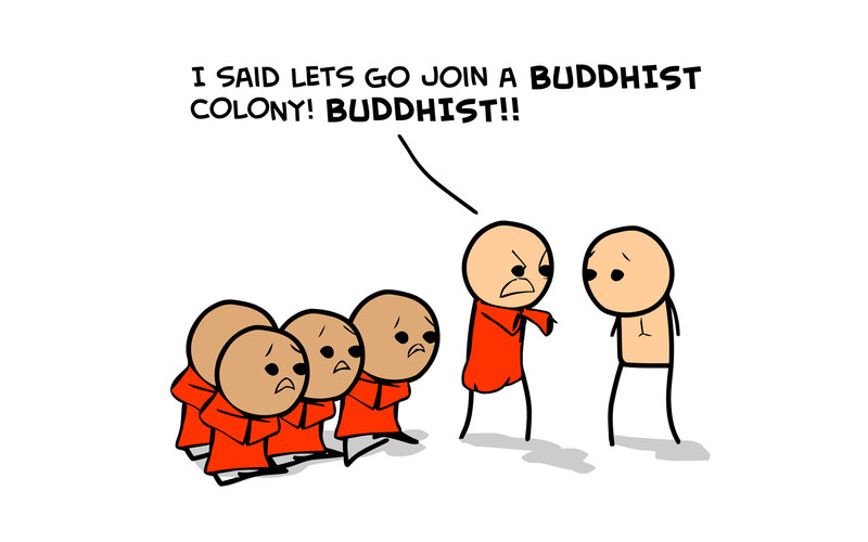 Buddhist colony argument
