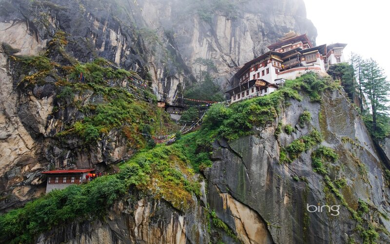 Buddhist Monastery on Cliff