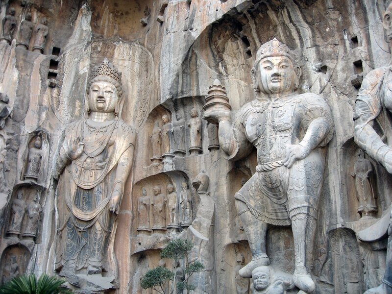 Buddhist rock carvings at Longmen Grottoes