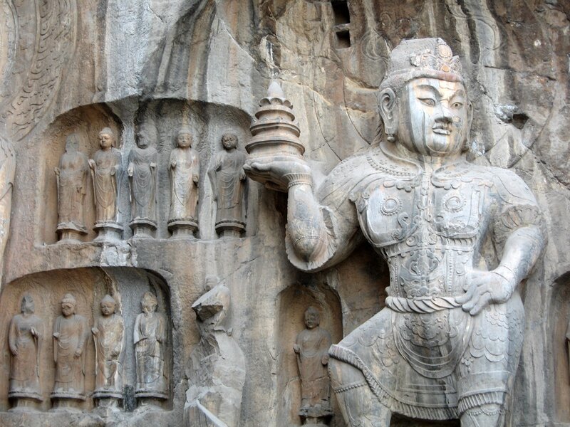 Buddhist rock carvings at Longmen