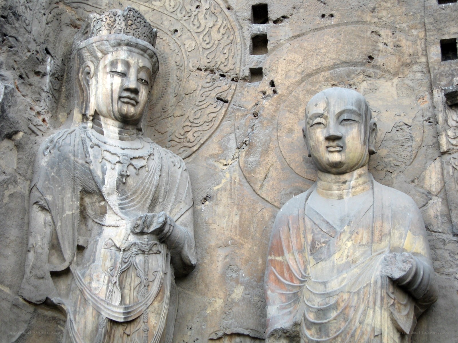 Buddhist stone carvings