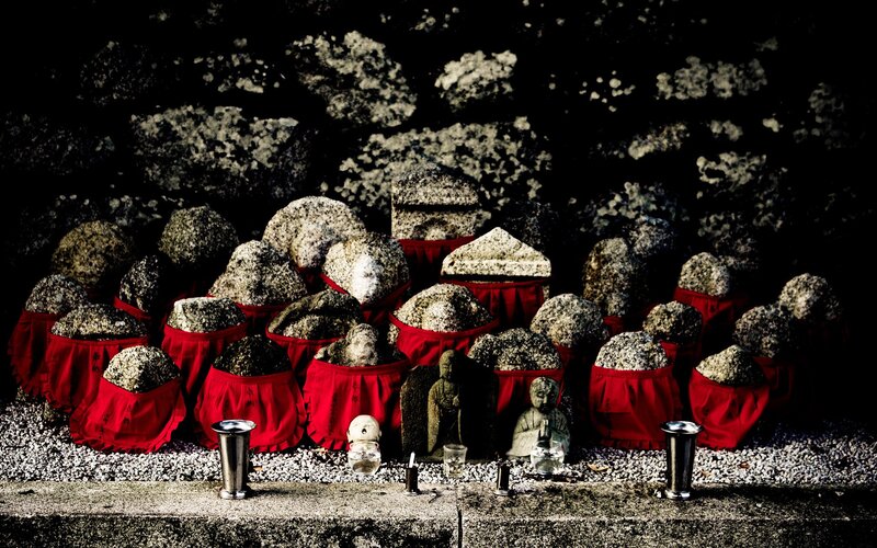 Buddhist stone offerings