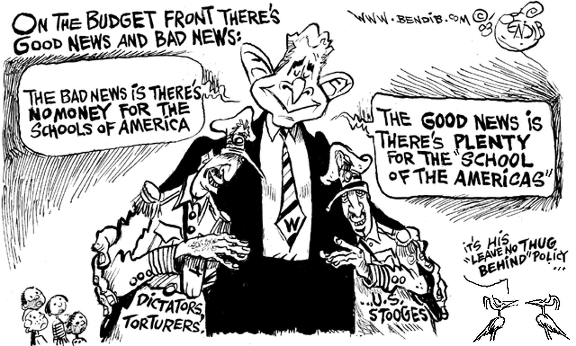 Budget news cartoon