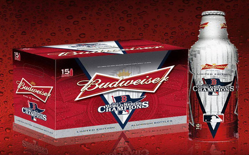 Budweiser Beer Box and Bottle