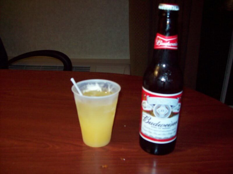 Budweiser Bottle and Drink
