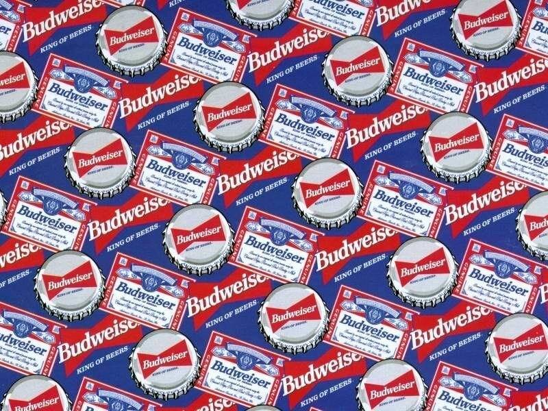 Budweiser bottle caps pattern