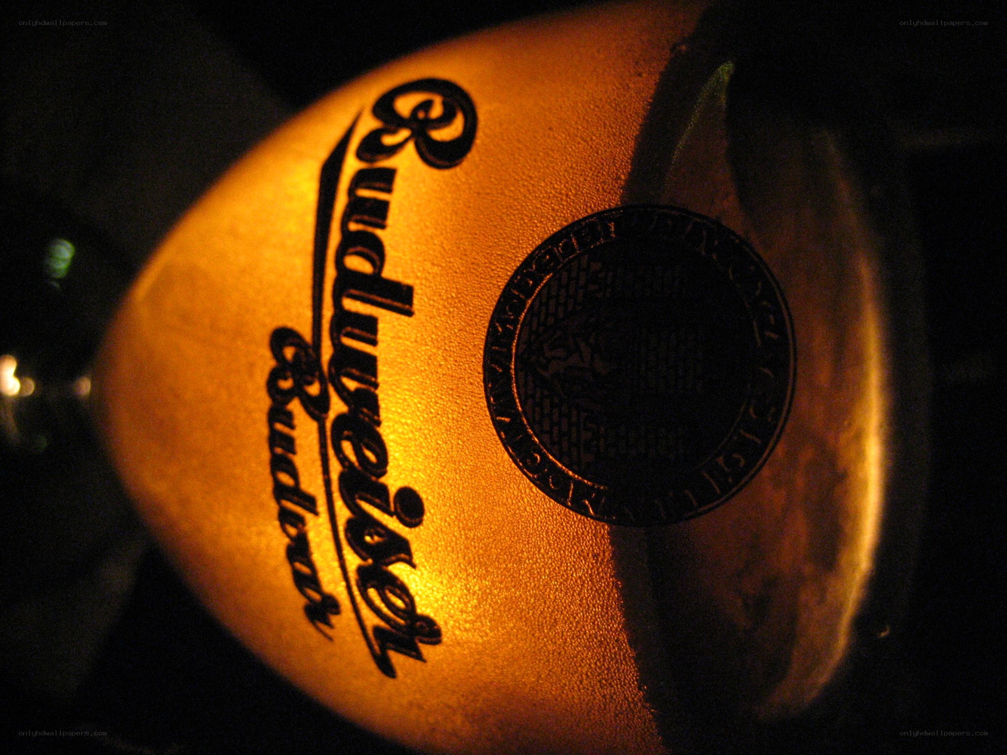 Budweiser bottle in warm light