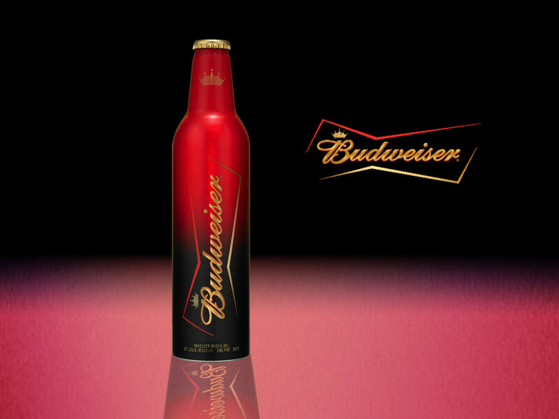 Budweiser bottle with logo