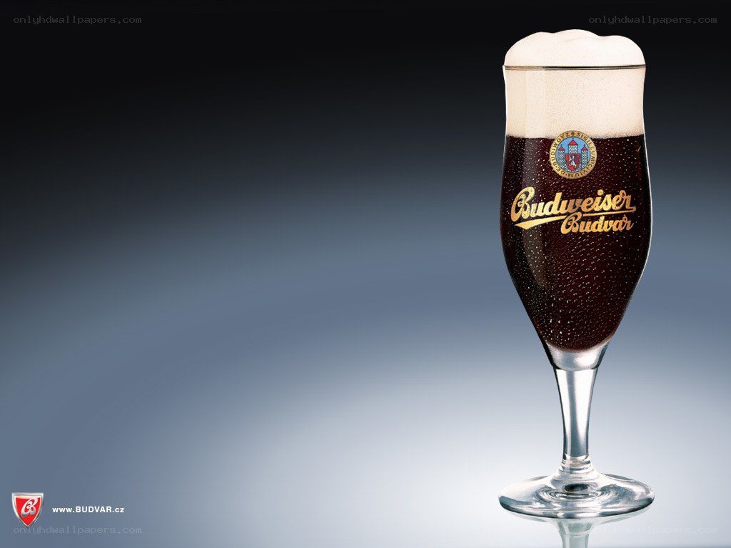 Budweiser Budvar beer glass