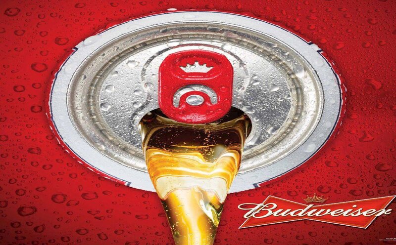 Budweiser Can Pouring