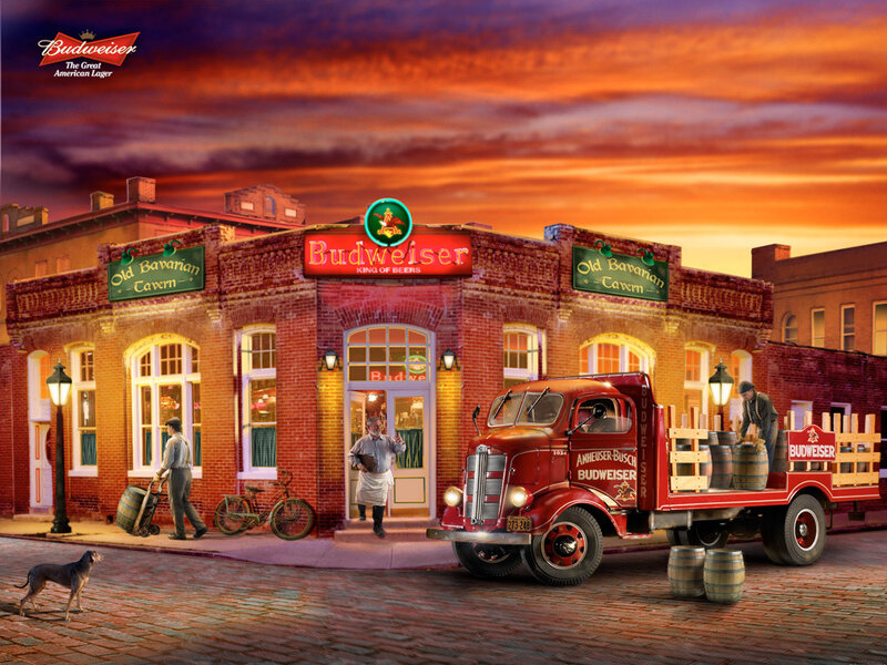 Budweiser delivery at Old Bavarian Tavern