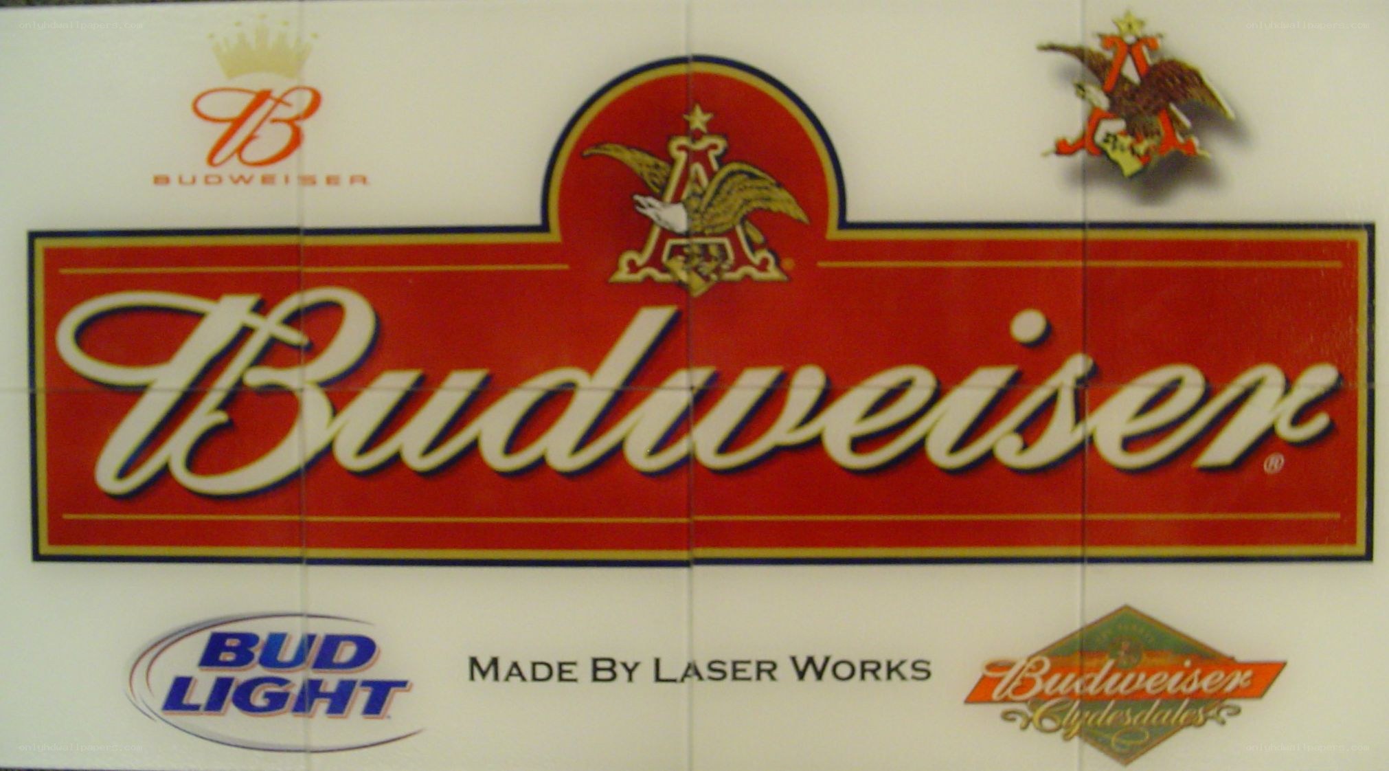 Budweiser logo display