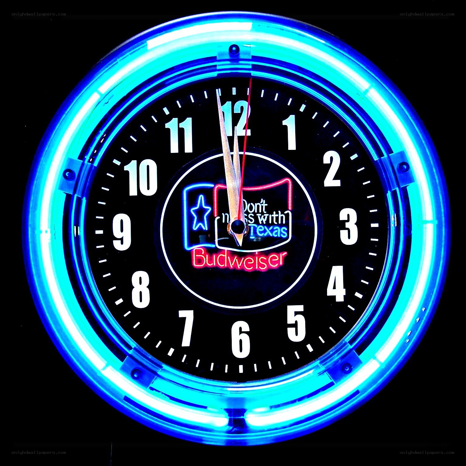 Budweiser neon clock