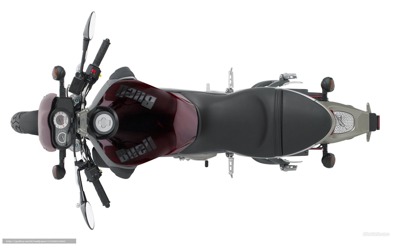 Buell 1125R motorcycle top view