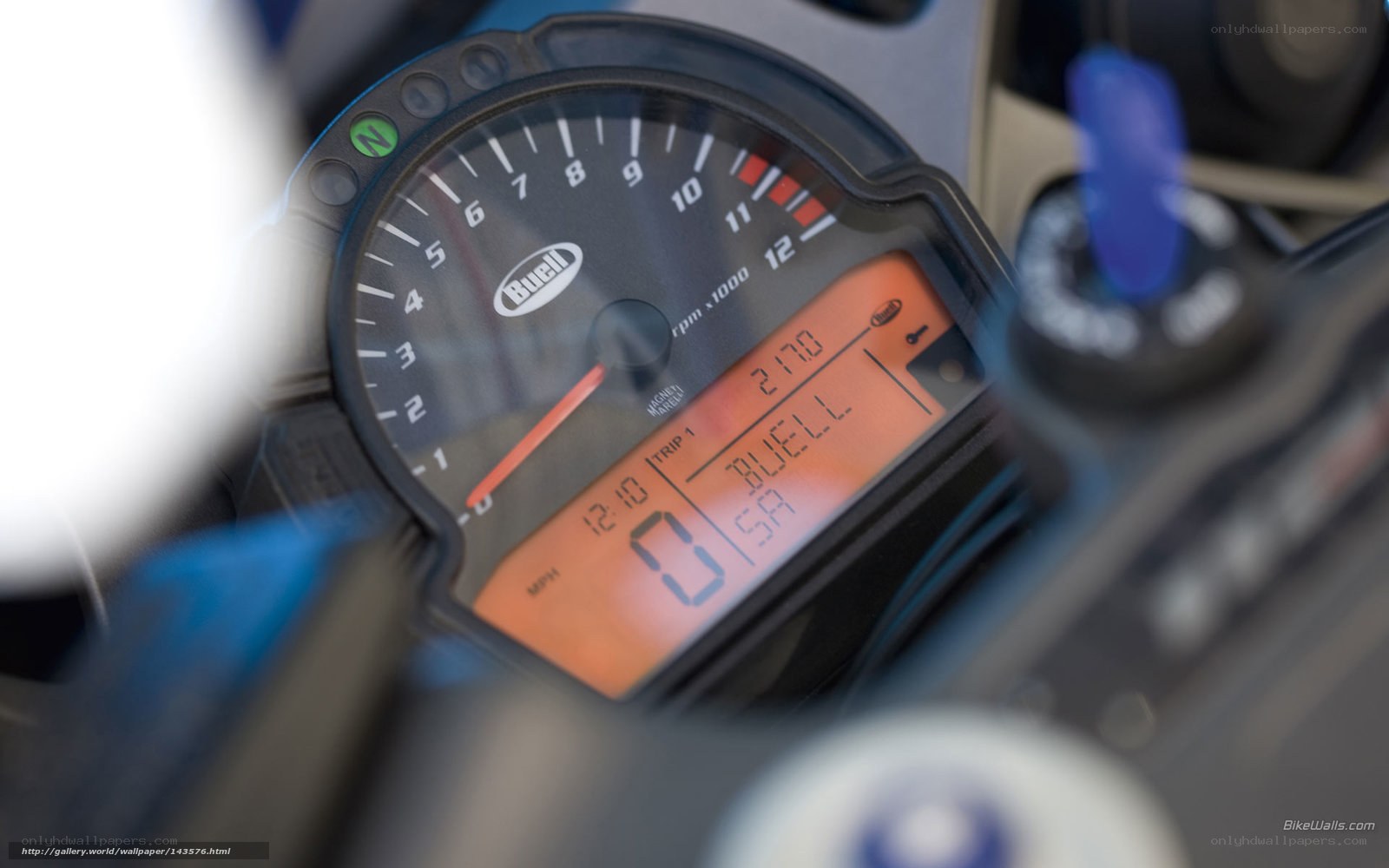 Buell motorcycle dashboard