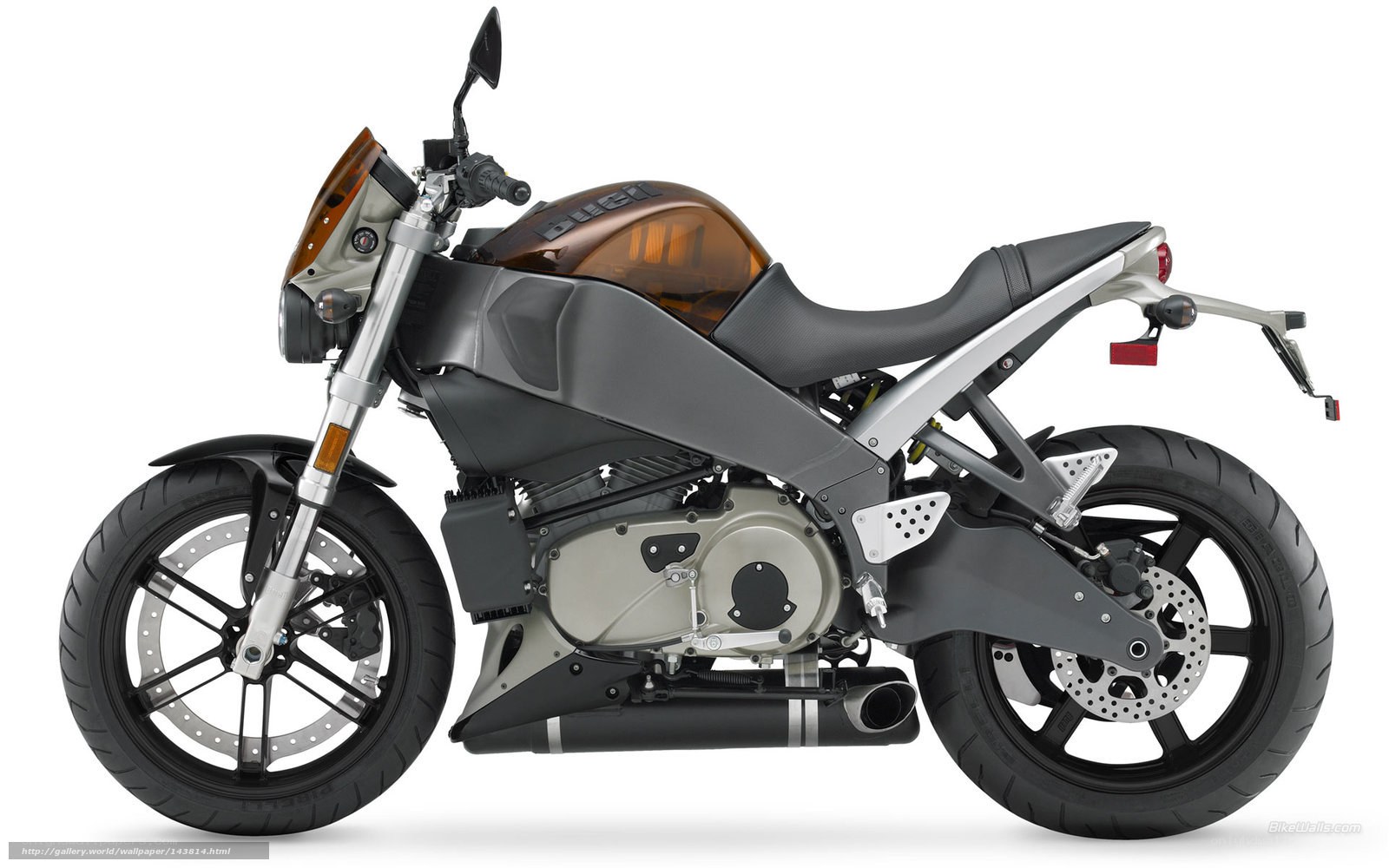 Buell motorcycle side profile