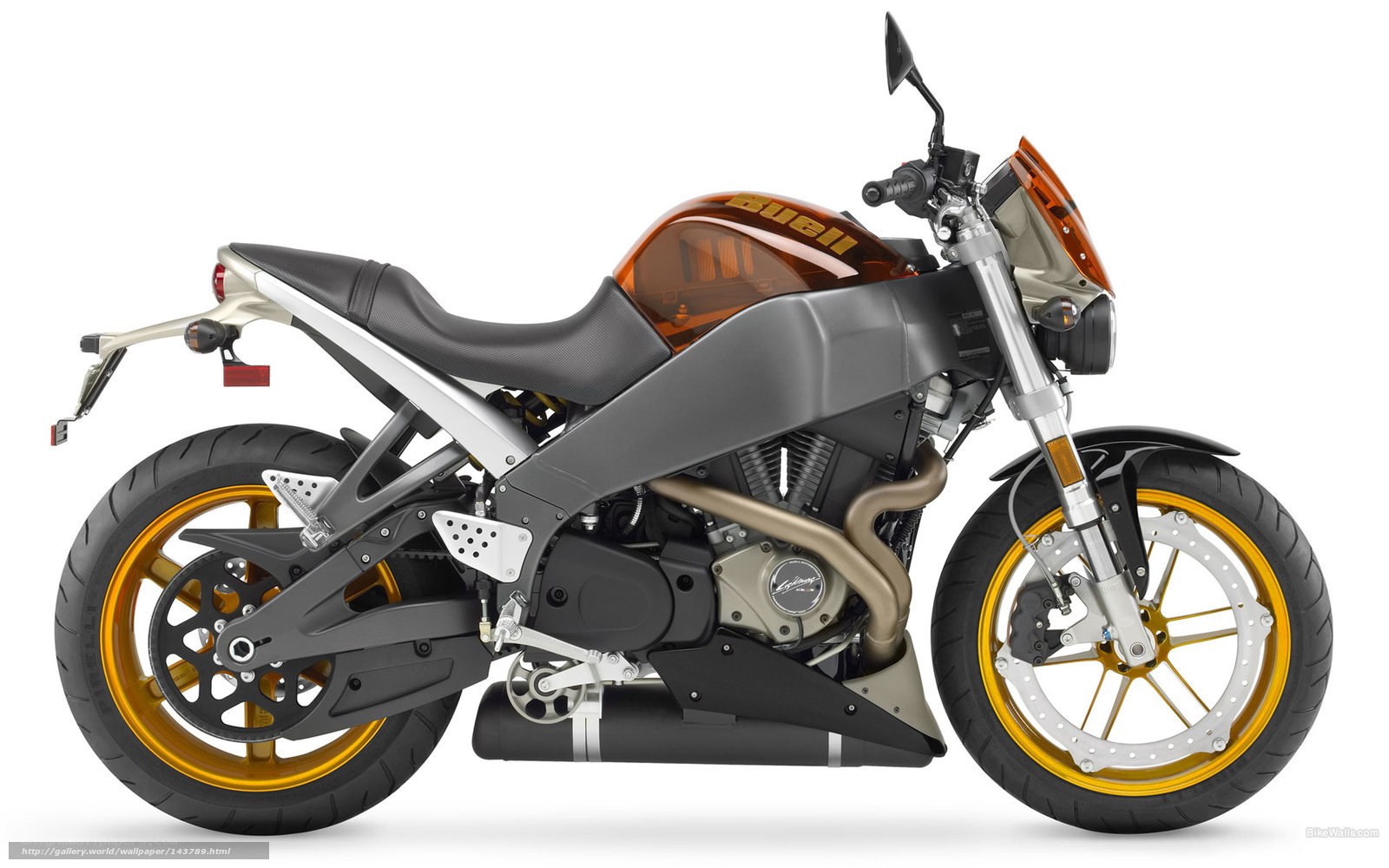 Buell motorcycle side profile