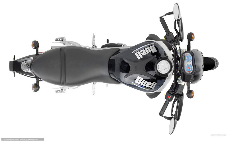 Buell motorcycle top view