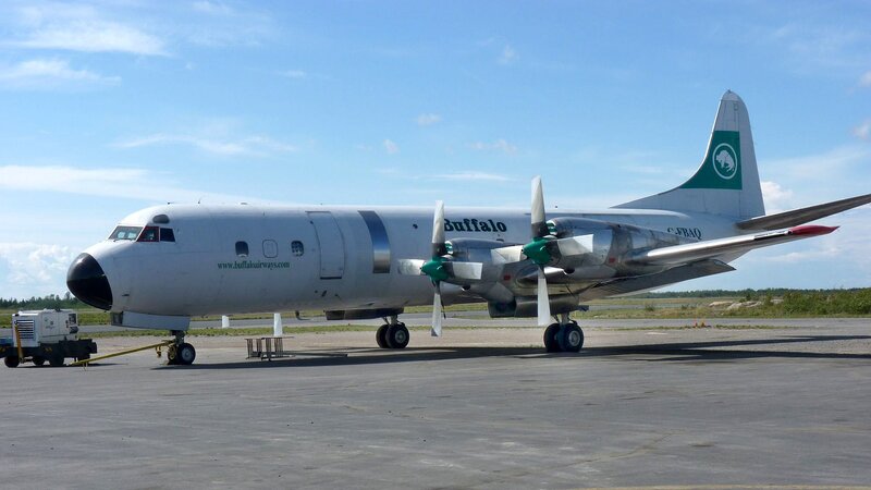 Buffalo Airways aircraft on tarmac
