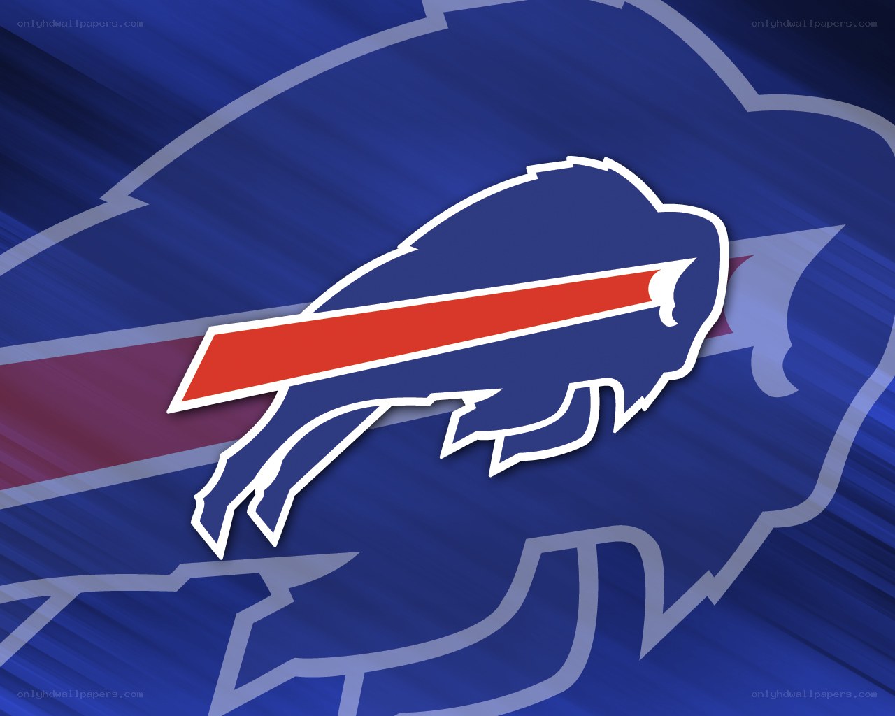 Buffalo Bills logo on blue background