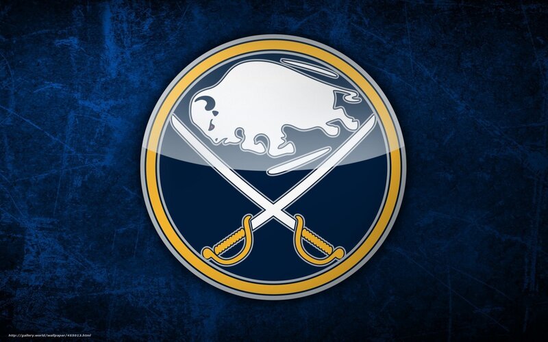Buffalo Sabres logo on blue