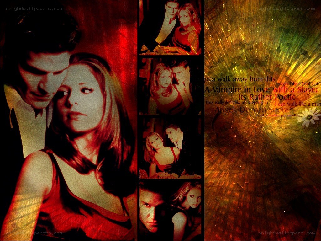 Buffy and Angel collage