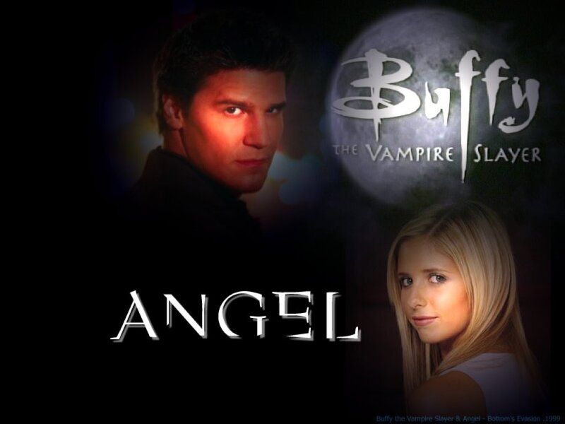 Buffy and Angel promotional art
