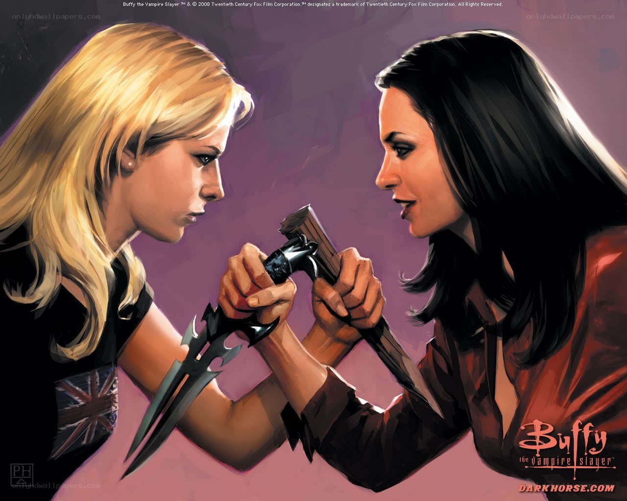 Buffy and Faith confront each other