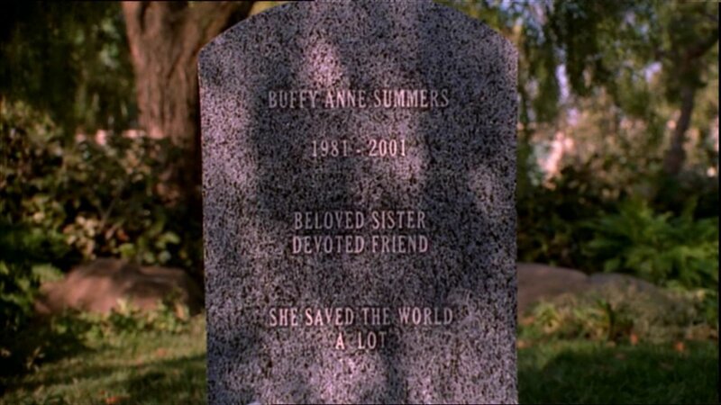 Buffy's gravestone