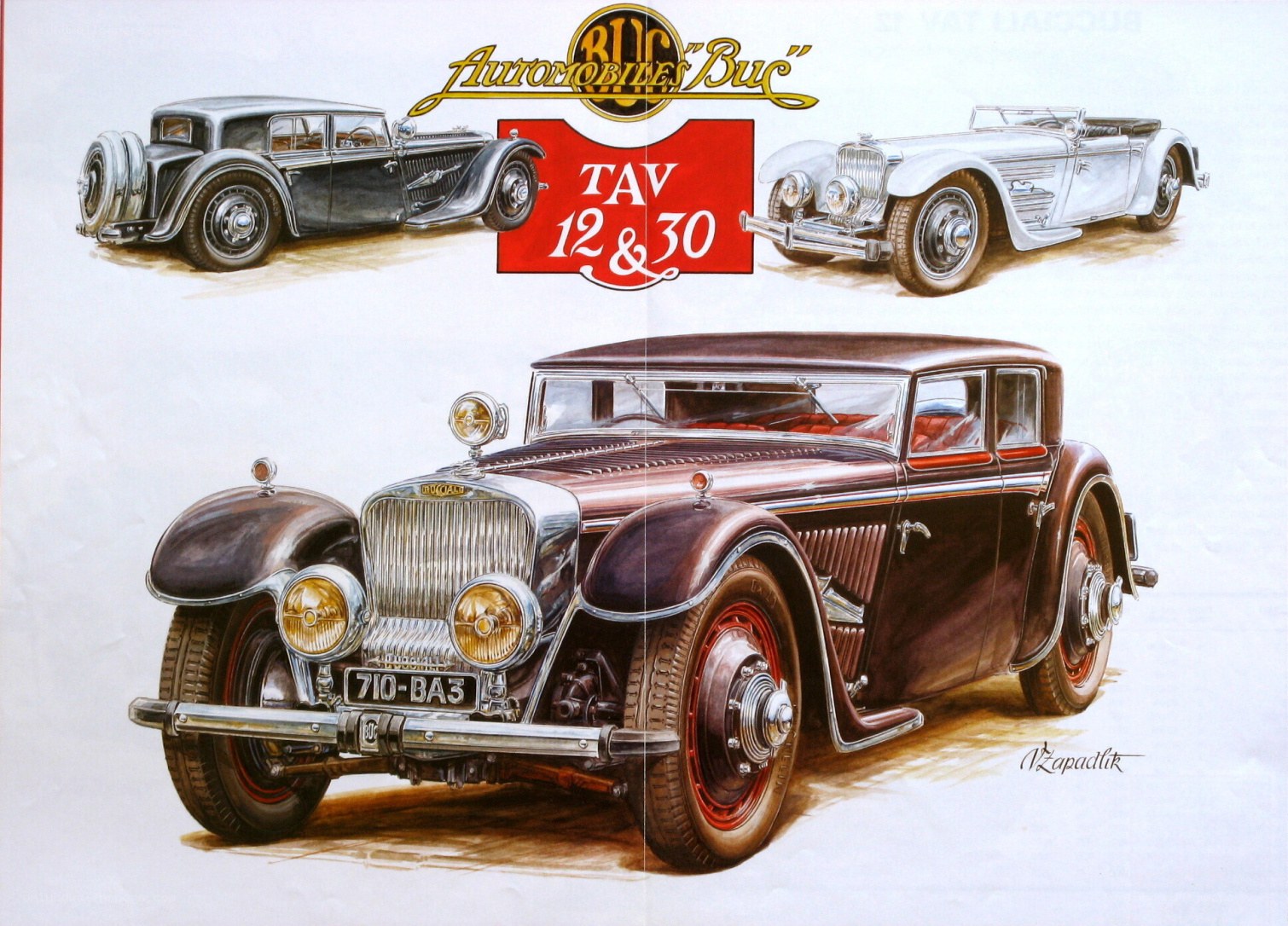 Bug automobile brochure art