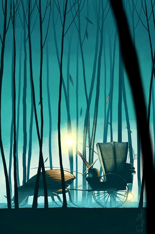 bug carriage in forest