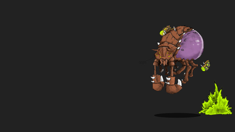 bug-like creature with egg