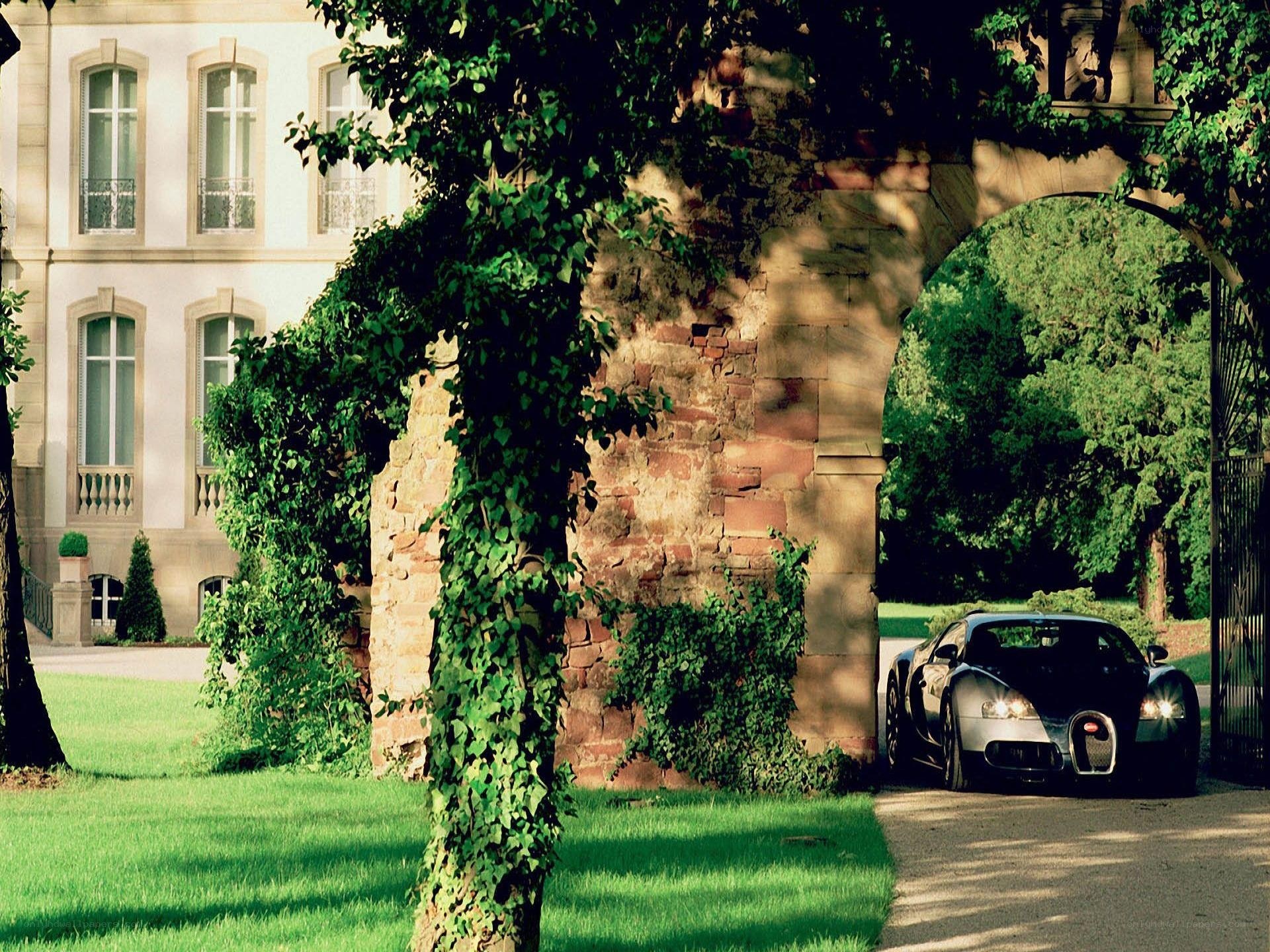 Bugatti at a historic estate