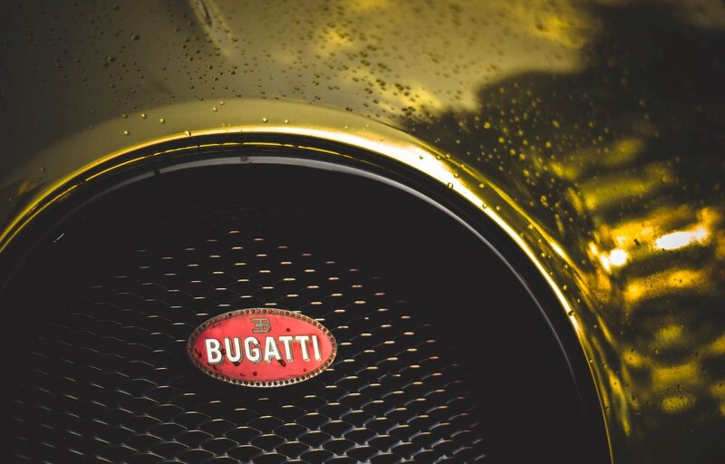 Bugatti Car Emblem — Black