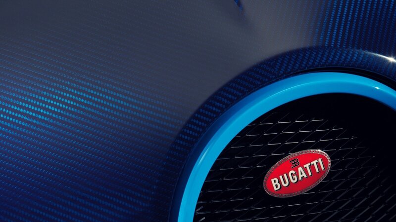 Bugatti Car Emblem — Blue