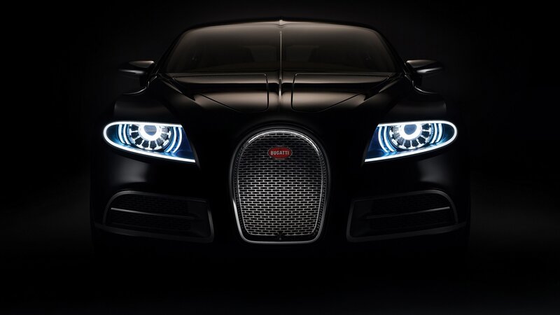 Bugatti car front view