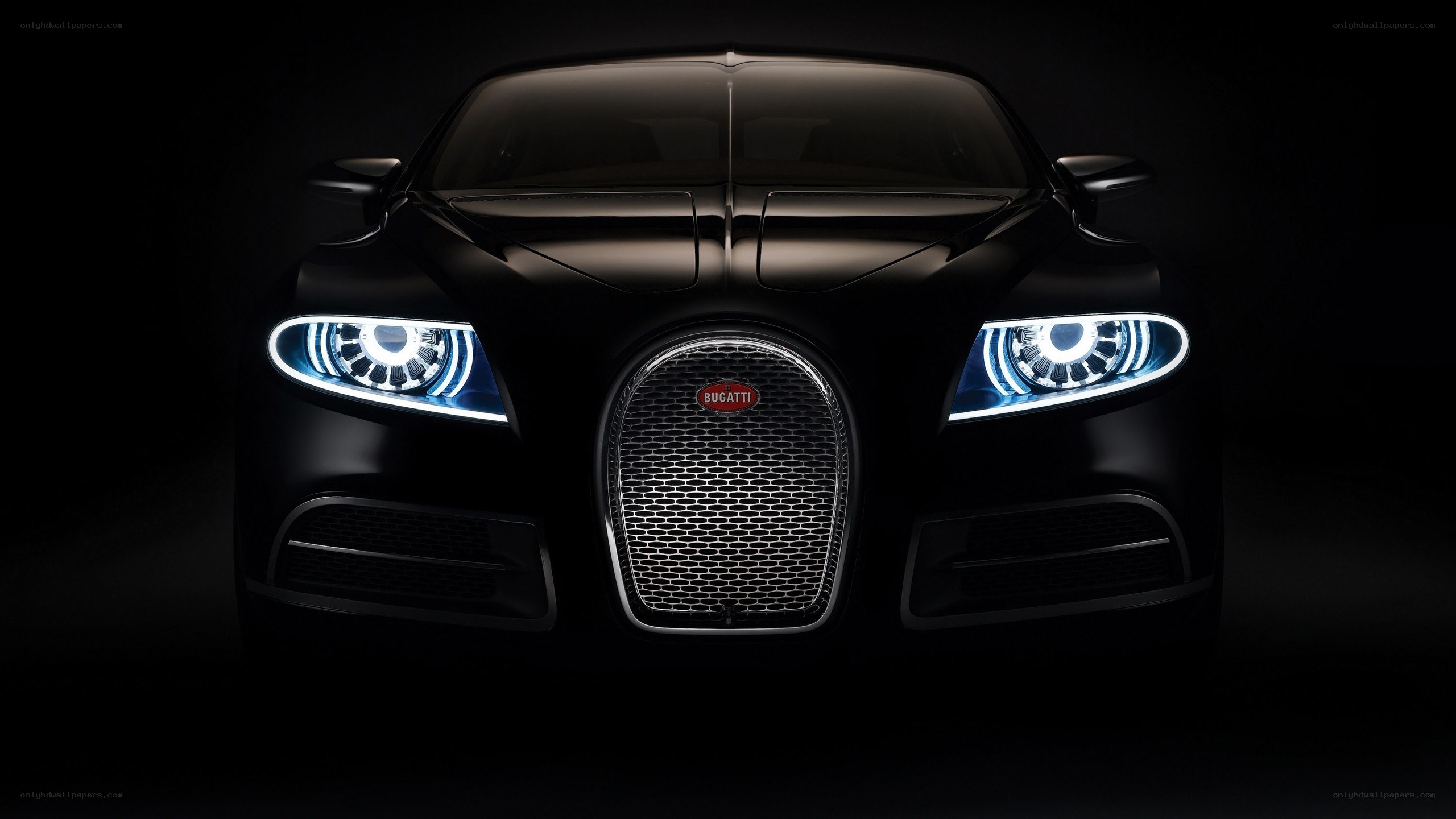 Bugatti car front view