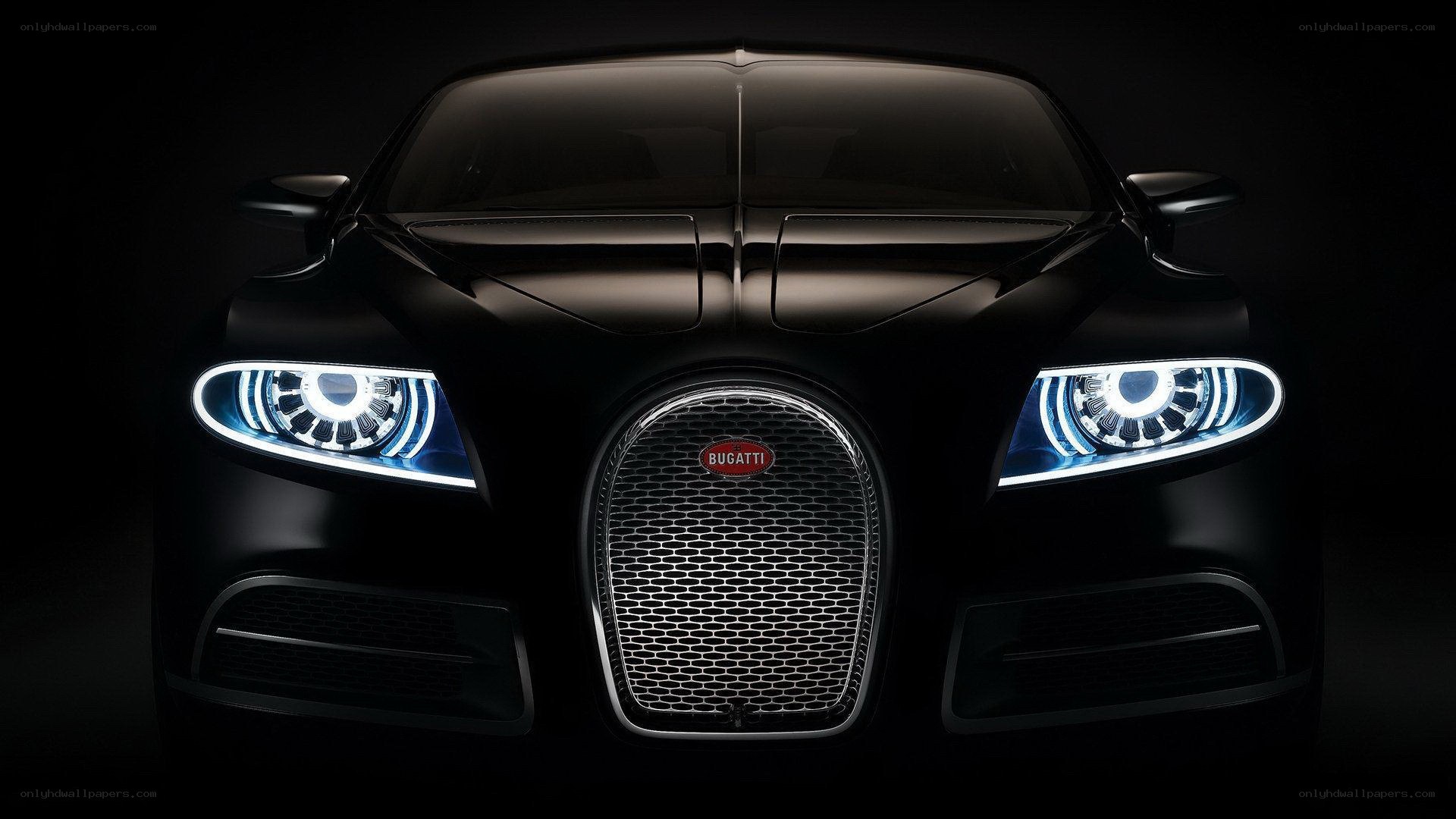 Bugatti car front view