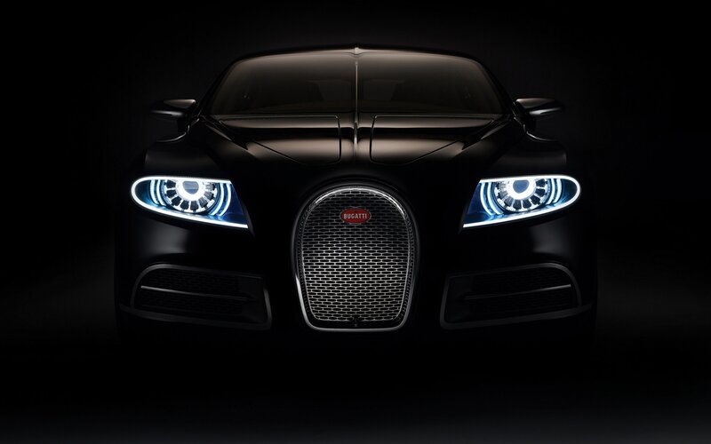 Bugatti car front view