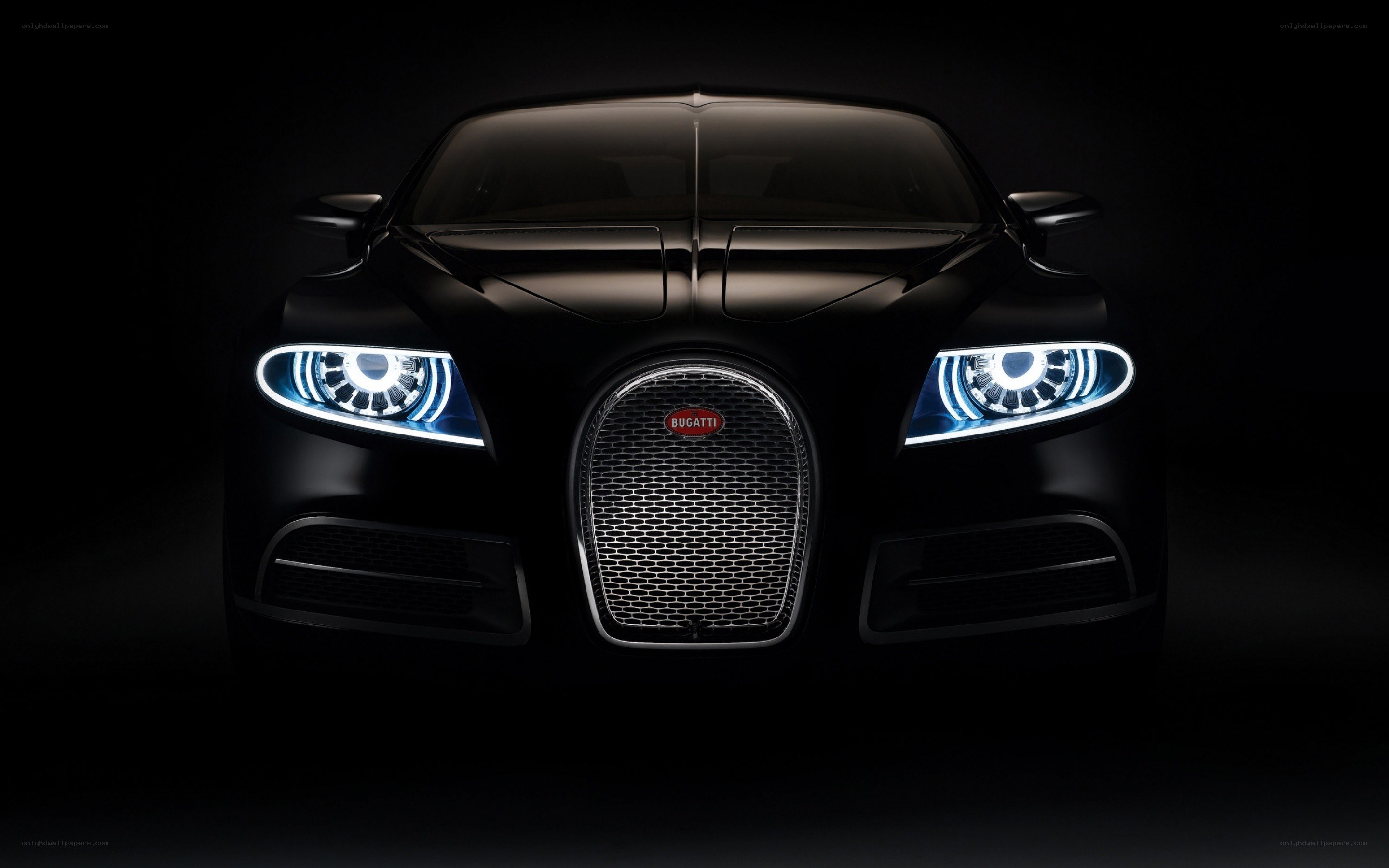 Bugatti car front view