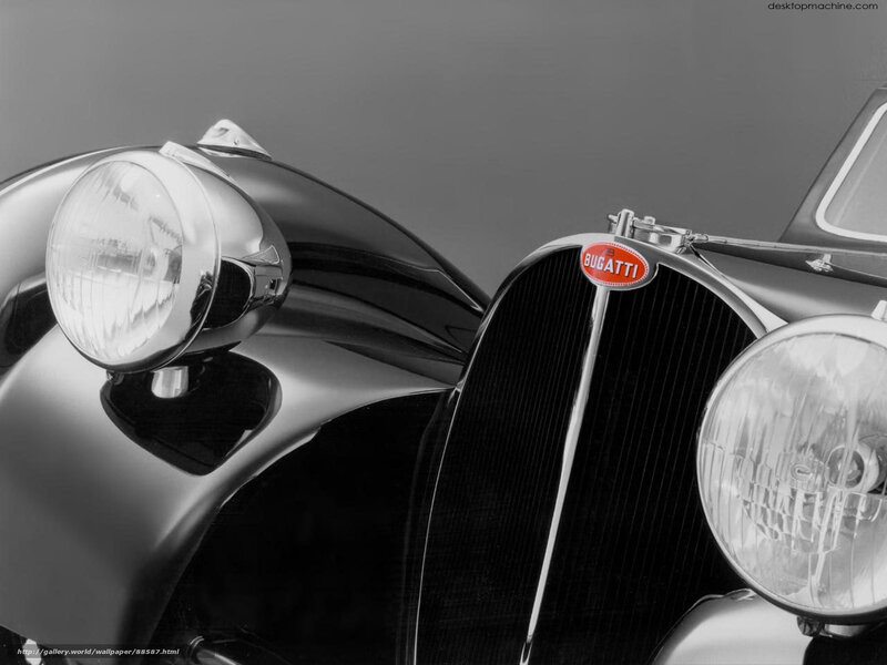 Bugatti car front view